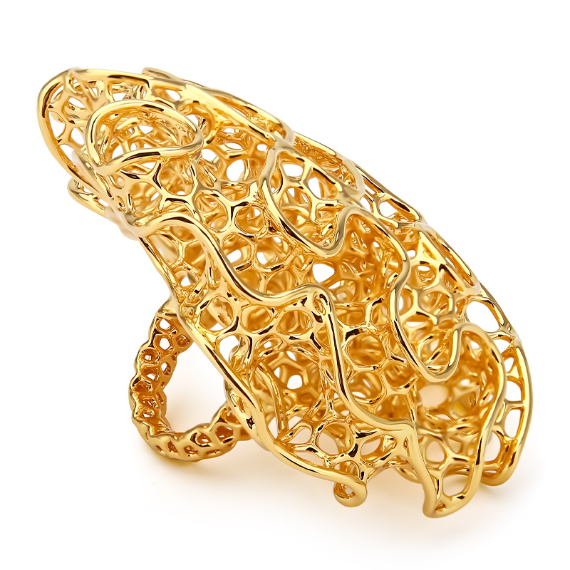 Women'S Fashion Website - IVOG Hollow Out 18K Gold Plated