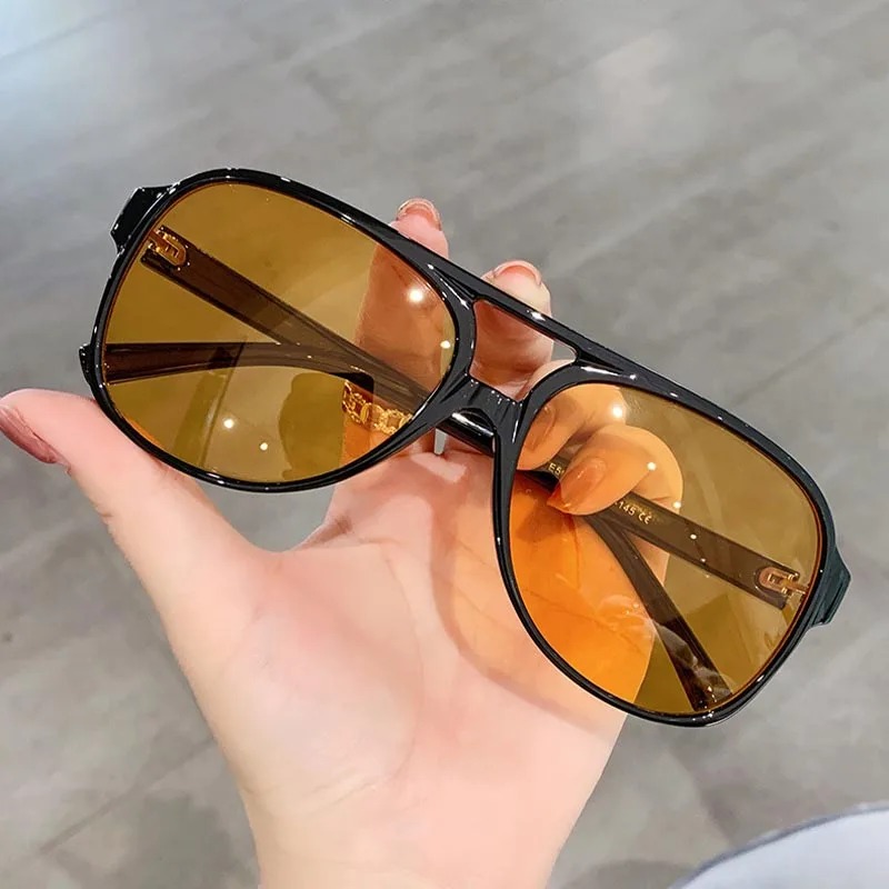 Women Fashion Glasses - Retro Sunglasses for Men's Women's Large