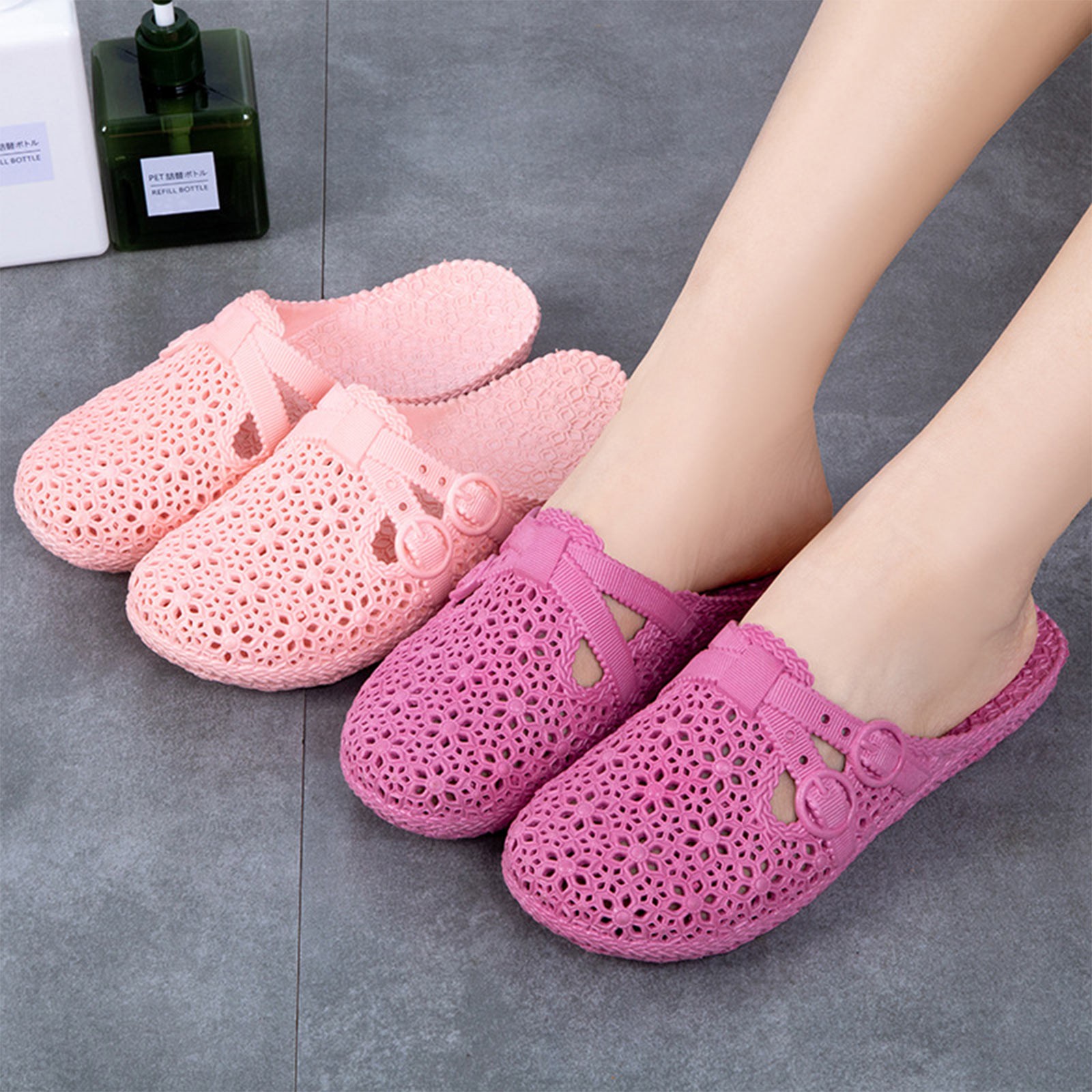 Women'S Fashion Walking Shoes - Wrap-Toe Breathable Slippers Summer Outdoor Perforated