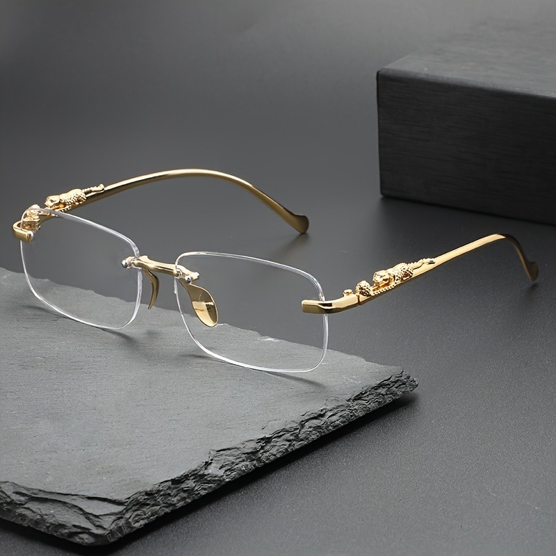 Women Fashion Glasses - Fashion Rimless Metal Sunglasses Men Women