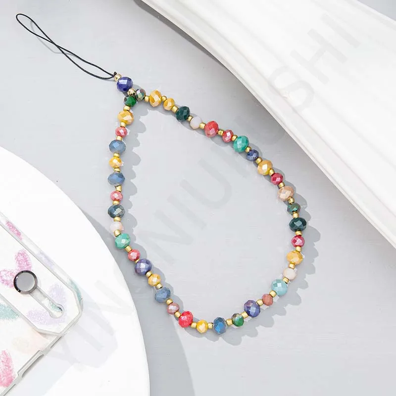 Fashion Women Picture - Creative Crystal Beaded Phone Chain Lanyard