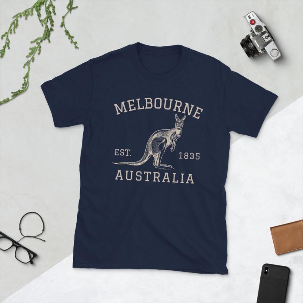 Women'S Fashion Melbourne - Melbourne Australia T-Shirt Australian Kangaroo Shirt