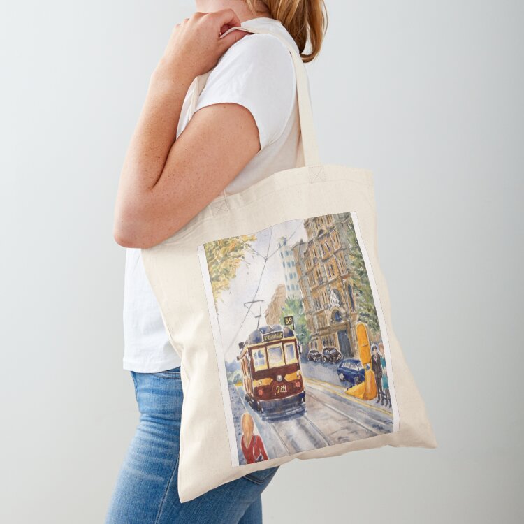 Women'S Fashion Melbourne - Vintage Tram, Melbourne Tote Bag Reusable