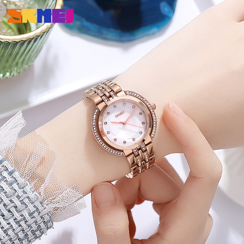 Fashion Women Watches - Womens Bracelet Quartz Watches Luxury Rhinestone