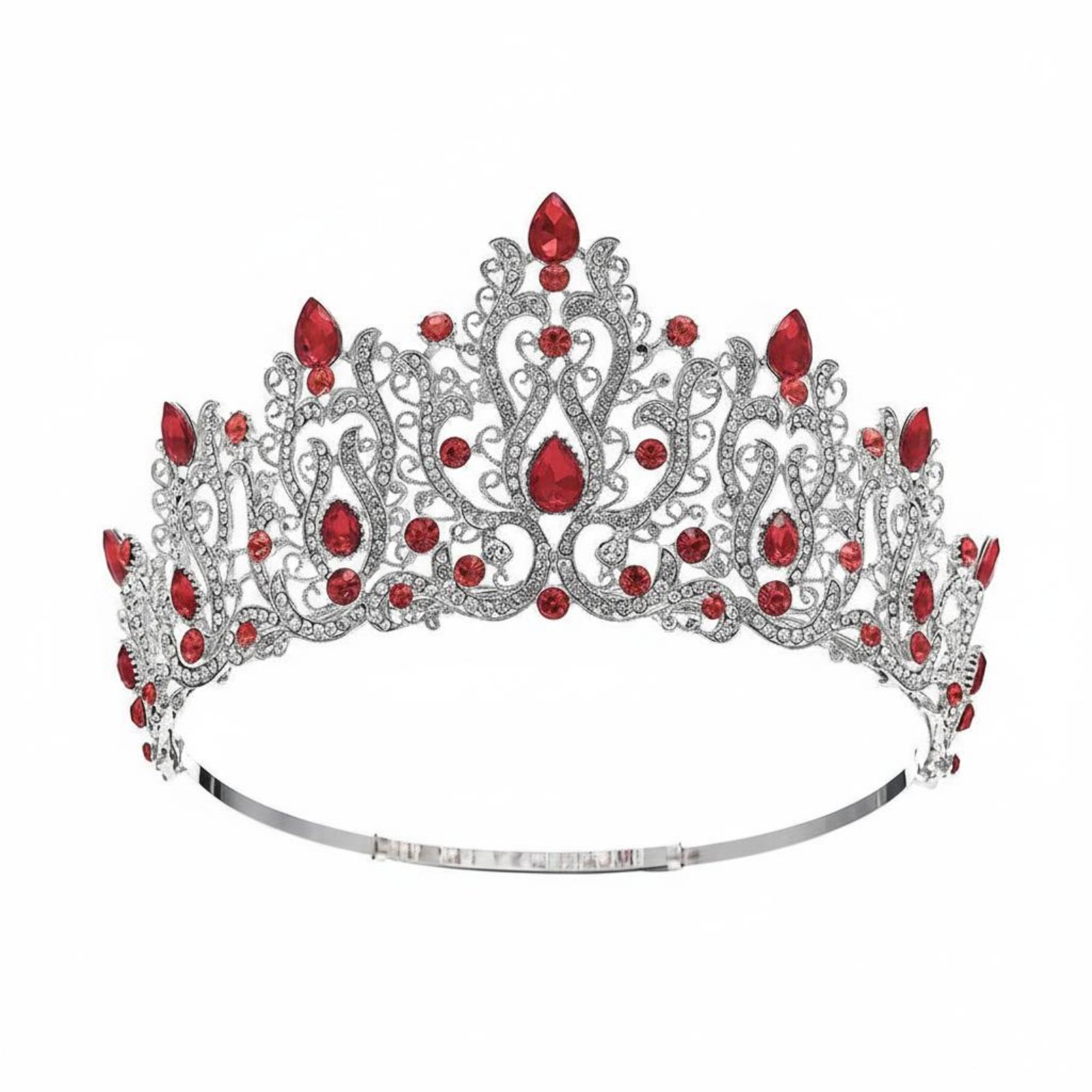 Women Queen Fashion - Crystal Pageant Crown Encrusted with Crystals