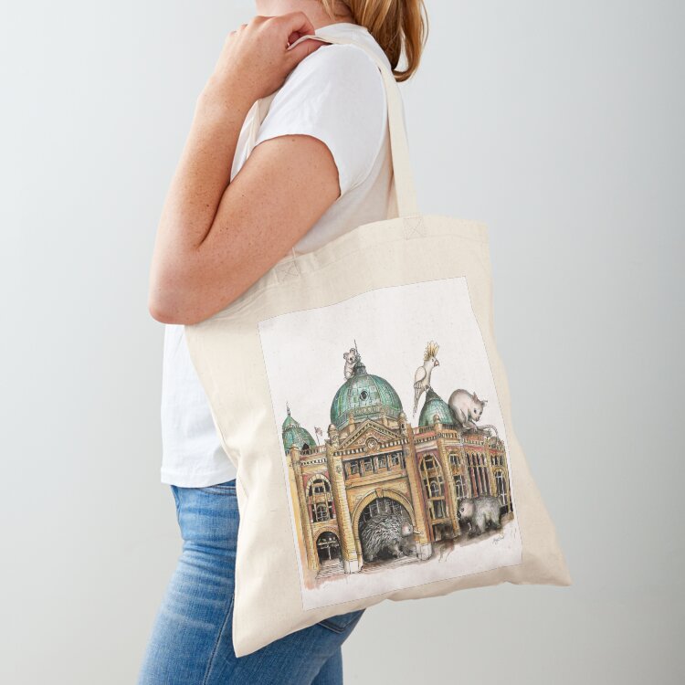Women'S Fashion Melbourne - Flinders street station Melbourne Tote Bag