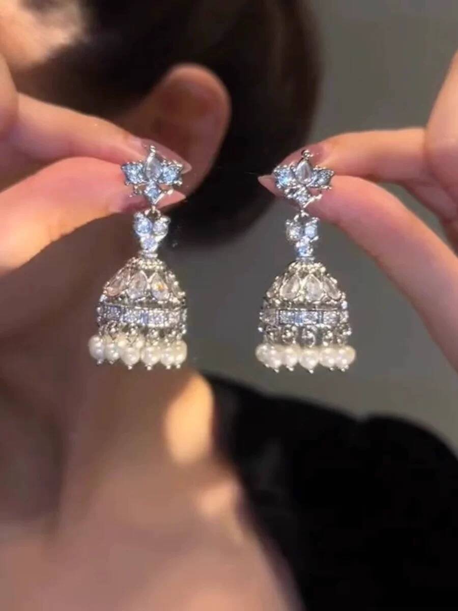 Women Queen Fashion - Indian Exaggerated Birdcage Earrings Fashion Annual