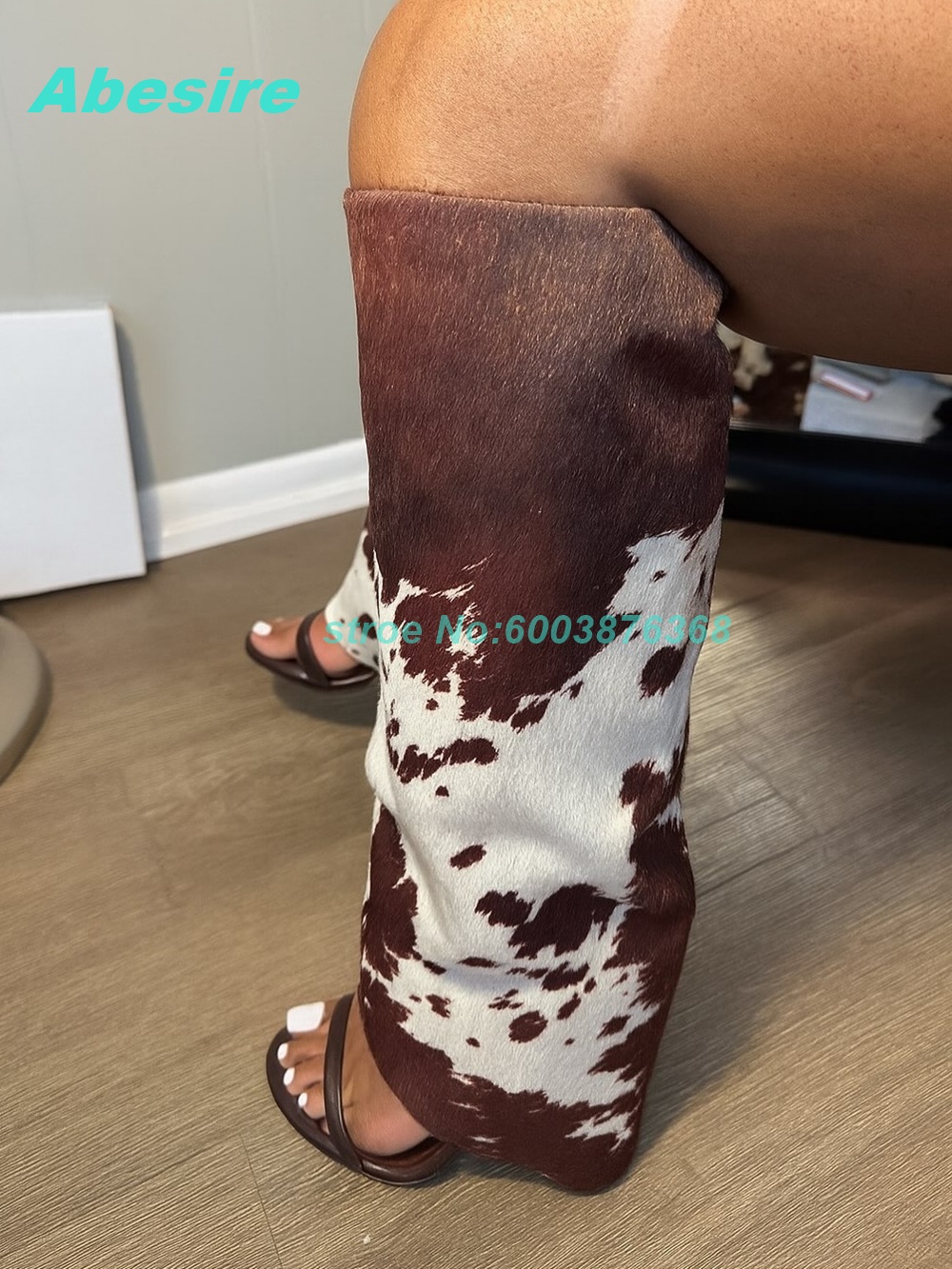 Cow Pattern Patchwork Suede Sa - đánh giá và giá Women'S Fashion Boots