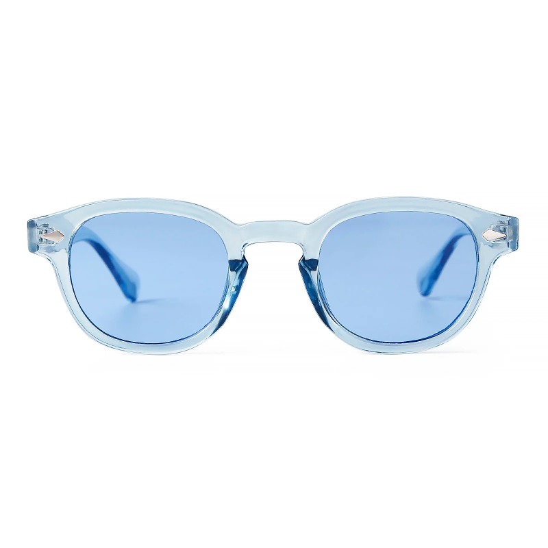 Fashion Transparent Blue Round - đánh giá và giá Women Fashion Glasses