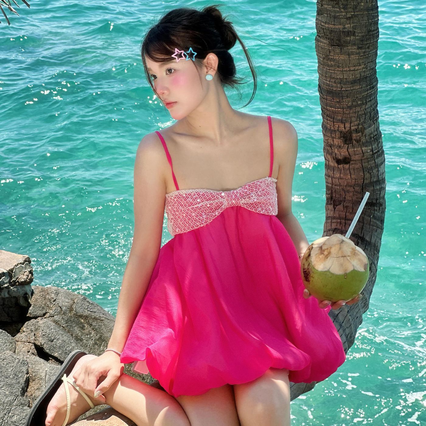 Sweet Shiny Sequin Wrap Chest  - đánh giá và giá Wrap Blouse Chiffon