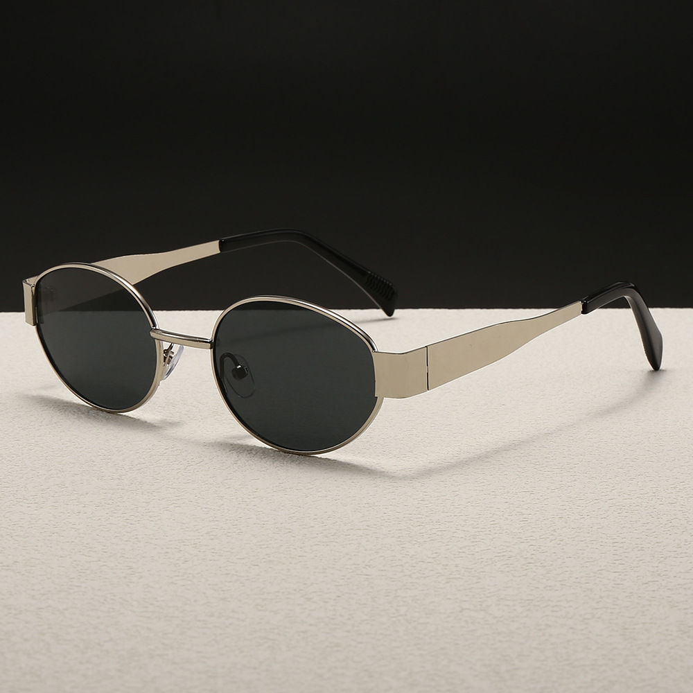 Trendy Round Frame Metal Sungl - đánh giá và giá Women Fashion Glasses