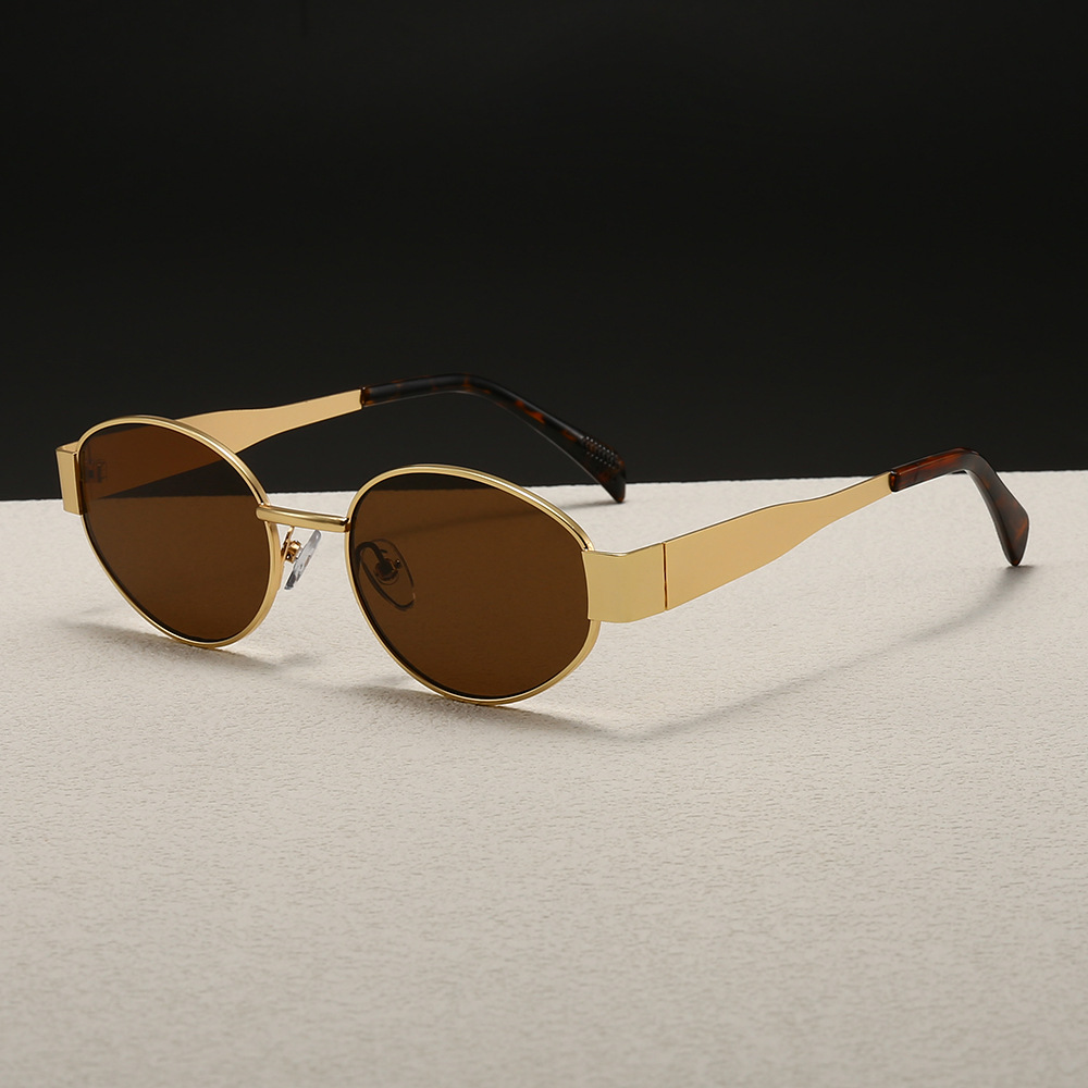 Trendy Round Frame Metal Sungl - đánh giá và giá Women Fashion Glasses