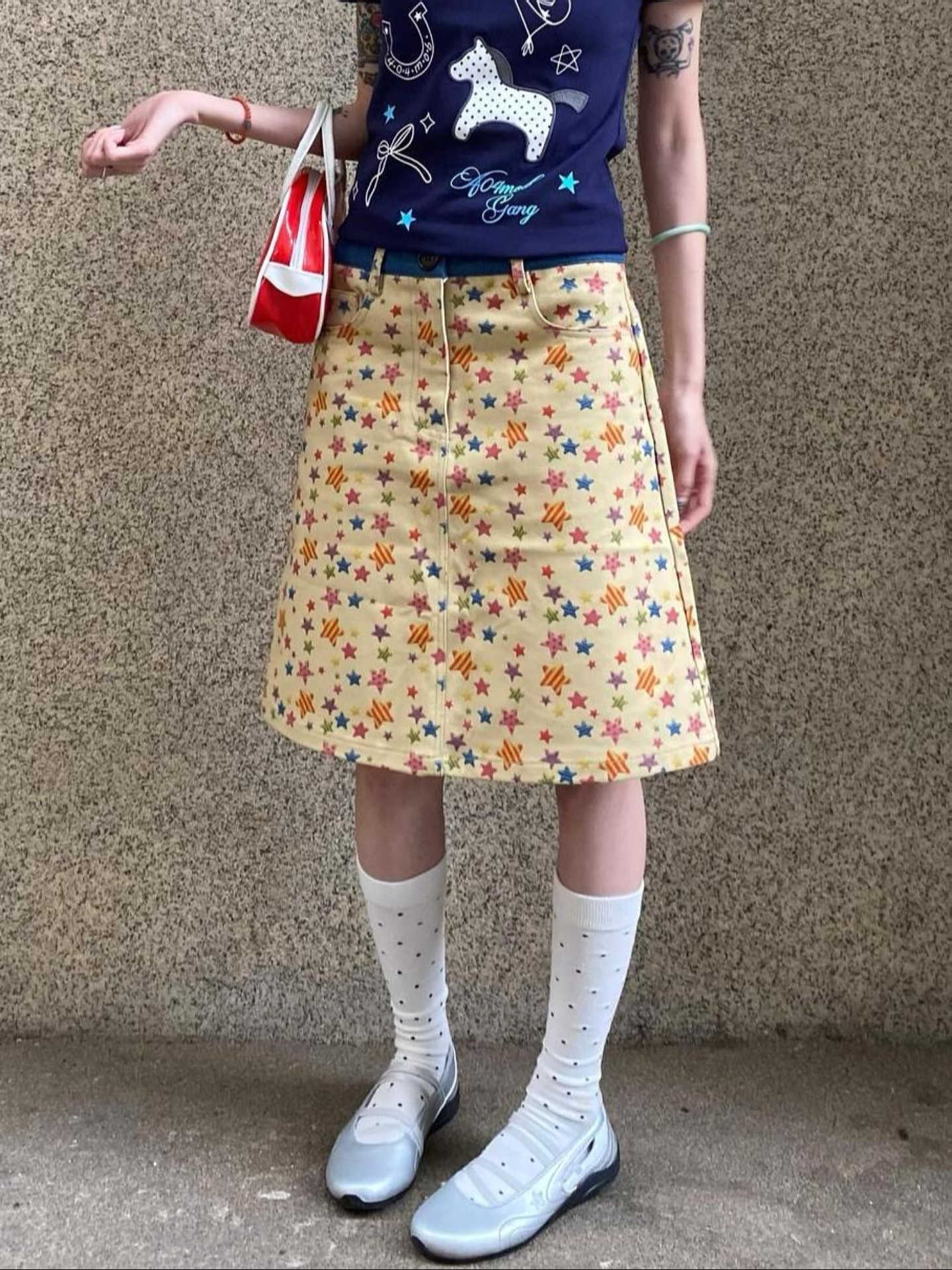 Summer Women Midi Skirts Denim - đánh giá và giá A-Line Skirt Midi