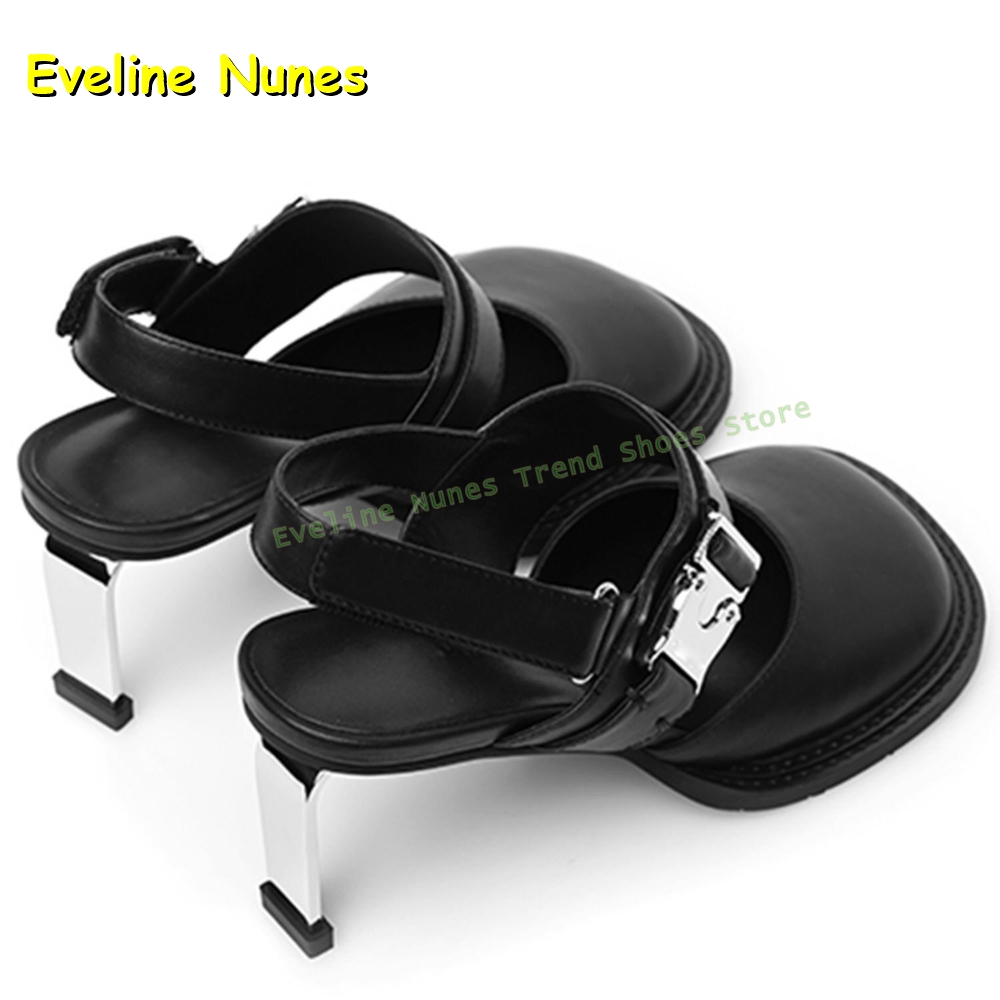 Women's Black Square Toe Buckl - đánh giá và giá Women'S Fashion Sandals