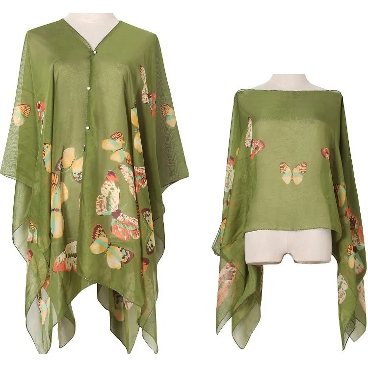 Women Sun Protection Shawl for - đánh giá và giá Wrap Blouse Chiffon