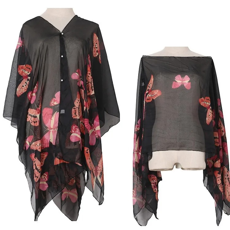 Women Sun Protection Shawl for - đánh giá và giá Wrap Blouse Chiffon