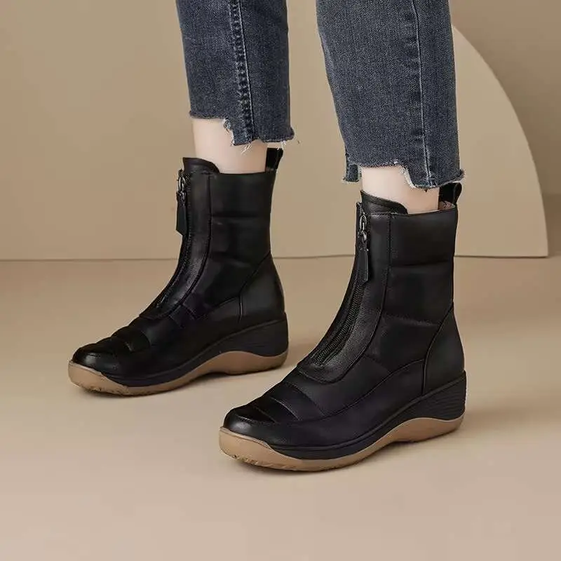 Booties Round Toe Waterproof W - đánh giá và giá Sale Fashion Women