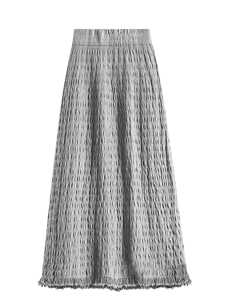 High Waist Knitted A-Line  Ski - đánh giá và giá A-Line Skirt Midi