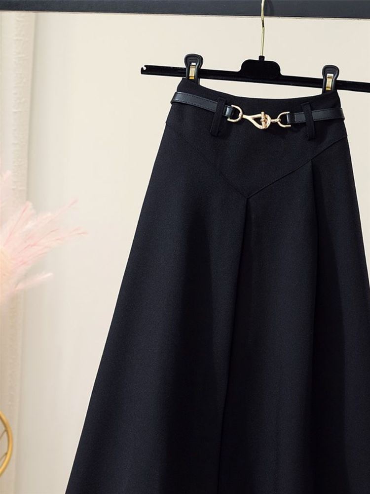 Spring Autumn New Style Women' - đánh giá và giá A-Line Skirt Midi
