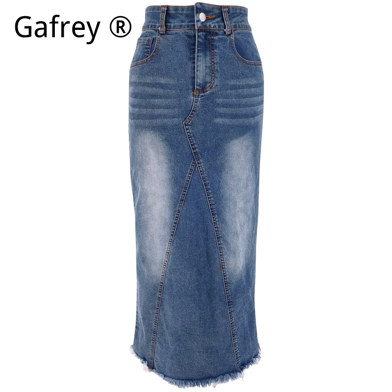 Women Denim Midi Skirt High Wa - đánh giá và giá A-Line Skirt Midi