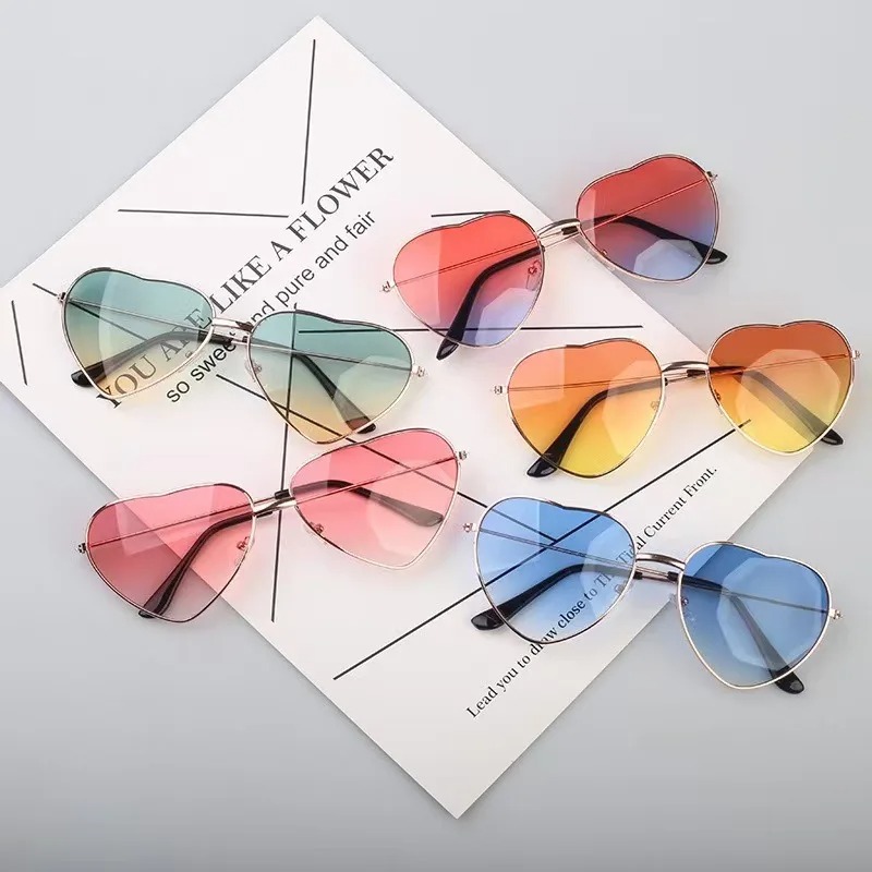 Fashion Heart Shaped Metal Sun - đánh giá và giá Women Fashion Glasses