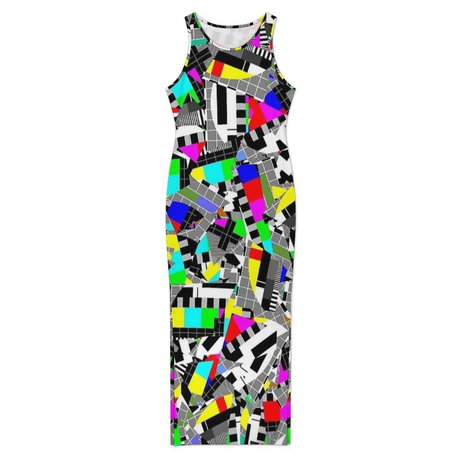 Ladies Retro Glitch Block TV T - đánh giá và giá Women'S Fashion Dresses Images