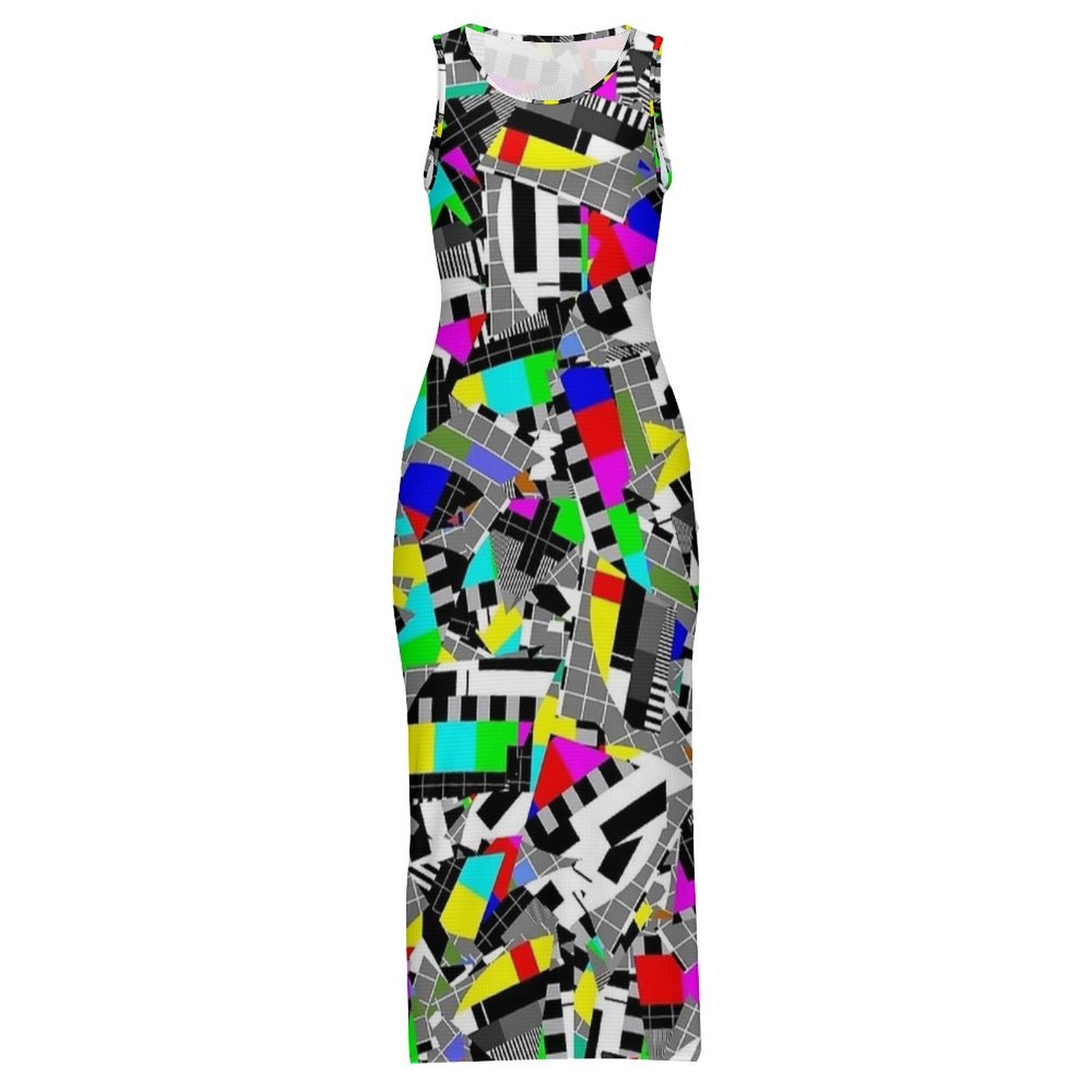 Ladies Retro Glitch Block TV T - đánh giá và giá Women'S Fashion Dresses Images