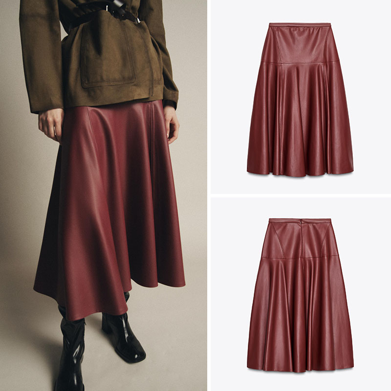 Ele Faionable Loose A-Line Fau - đánh giá và giá A-Line Skirt Midi