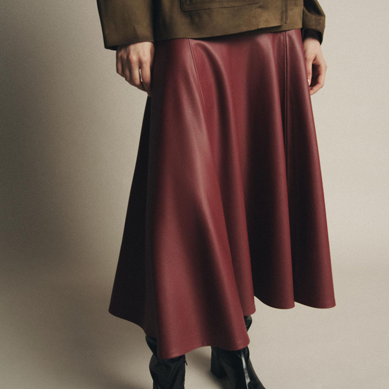 Ele Faionable Loose A-Line Fau - đánh giá và giá A-Line Skirt Midi