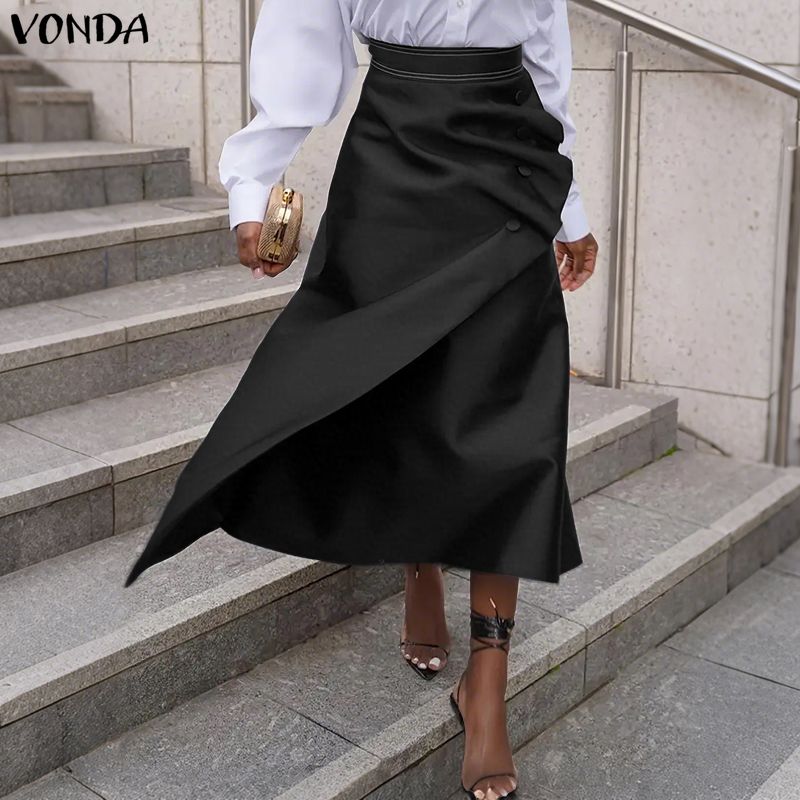 VONDA Plus Size 5XL Elegant Wo - đánh giá và giá A-Line Skirt Midi