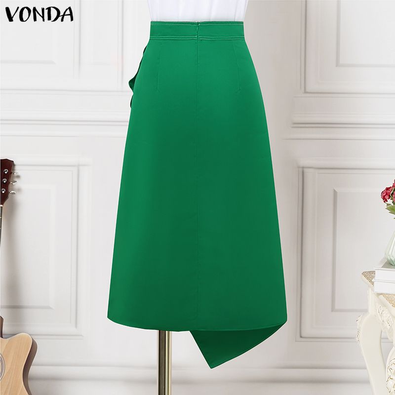 VONDA Plus Size 5XL Elegant Wo - đánh giá và giá A-Line Skirt Midi