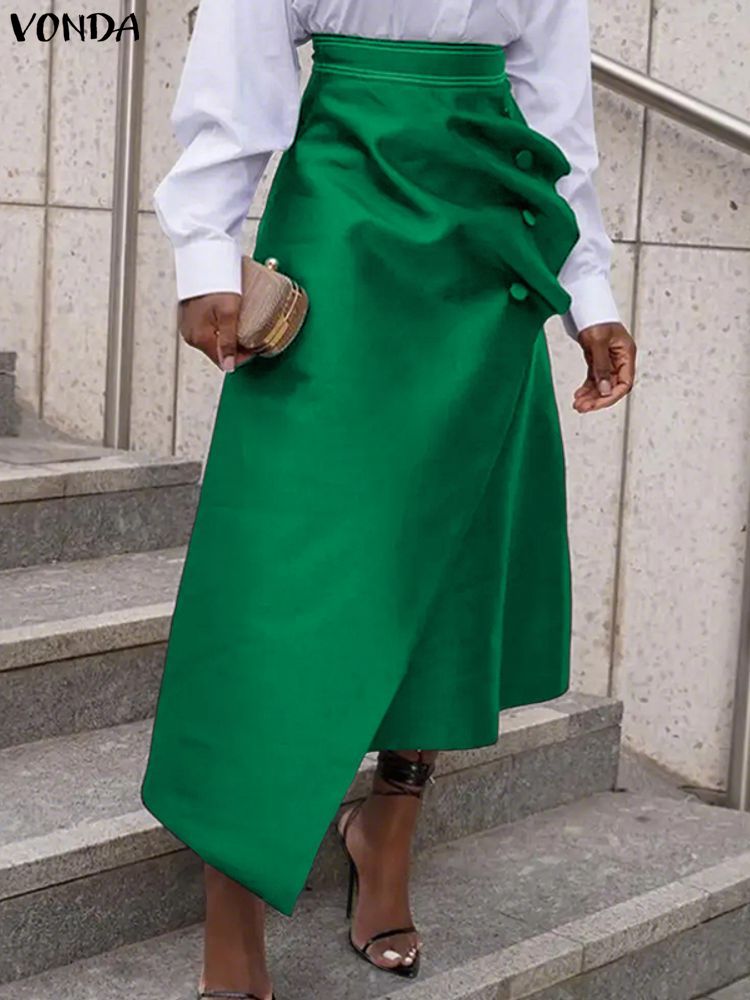 Plus Size Satin Skirts VONDA E - đánh giá và giá A-Line Skirt Midi