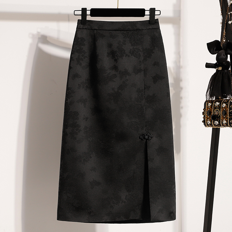 New Chinese Style High Waist S - đánh giá và giá A-Line Skirt Midi