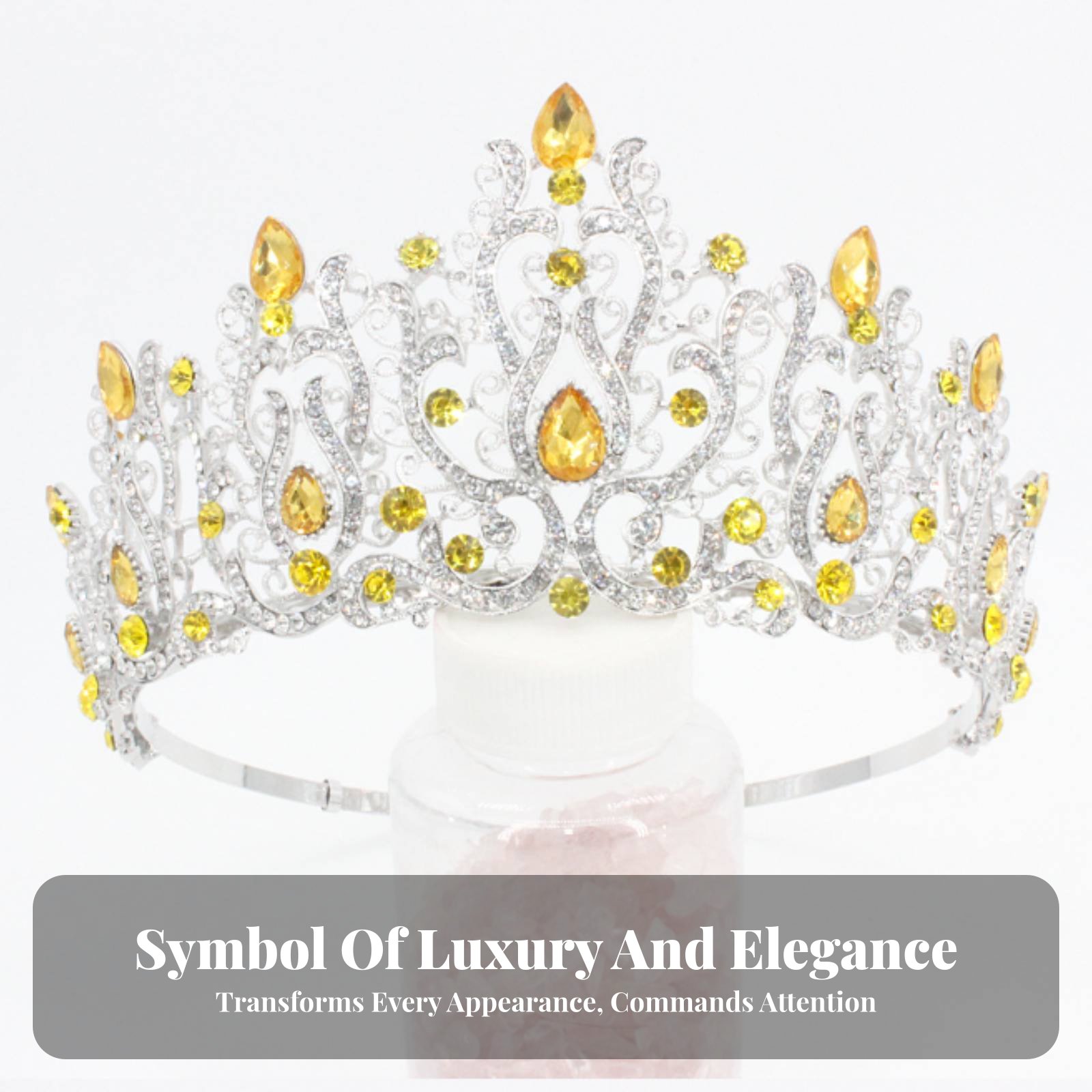 Crystal Pageant Crown Encruste - đánh giá và giá Women Queen Fashion